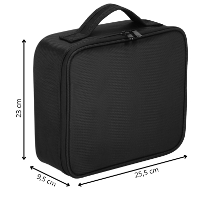 Cestovná kozmetická taška 26x23x10 cm SPRINGOS AURI čierna