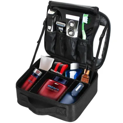 Cestovná kozmetická taška 26x23x10 cm SPRINGOS AURI čierna