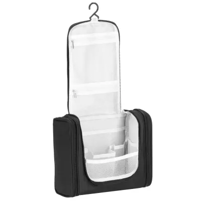 Cestovná kozmetická taška závesná 24x21x10 cm SPRINGOS SOLA čierna