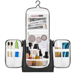 Cestovná kozmetická taška závesná 24x21x10 cm SPRINGOS SOLA čierna