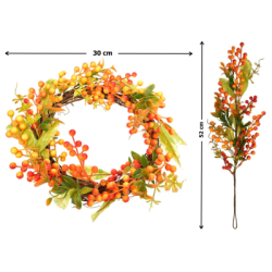 Prútený veniec 33 cm + vetvička 52 cm