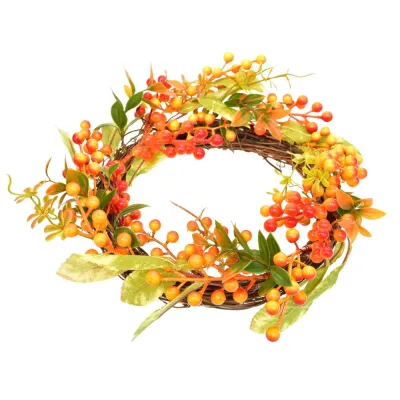 Prútený veniec s jarabinami 33 cm