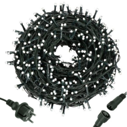 LED svetelná reťaz - 41,5m, 500LED, IP44, studená biela