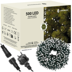 LED svetelná reťaz - 41,5m, 500LED, IP44, studená biela
