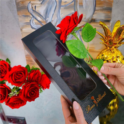 Večná ruža v darčekovom balení SPRINGOS HA7449 červená