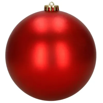 Vianočné banky - červené mix 15 cm, sada 6ks CA1528