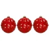Vianočné banky - červené mix 15 cm, sada 6ks CA1528