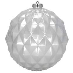 Vianočné banky strieborné mix - 15 cm, sada 6ks CA1530