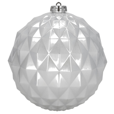 Vianočné banky strieborné mix - 15 cm, sada 6ks CA1530