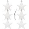 Hviezdy 7cm, sada 6ks, vianočné ozdoby CA1147