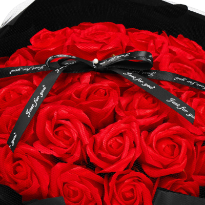 Mydlové kvety SPRINGOS FLORHEART červené