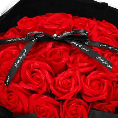 Mydlové kvety SPRINGOS FLORHEART červené