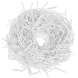 LED svetelný záves Cencúle - 22,5m, 500LED, IP44, duálna biela + záblesky