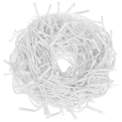 LED svetelný záves Cencúle - 22,5m, 500LED, IP44, duálna biela + záblesky