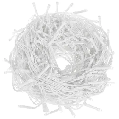 LED svetelný záves Cencúle - 22,5m, 500LED, IP44, duálna biela + záblesky