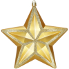 Vianočná hviezda zlatá 16x15 cm, vianočná ozdoba