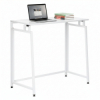 Skladací písací stôl 80x40x76 cm SPRINGOS HF0057 biely