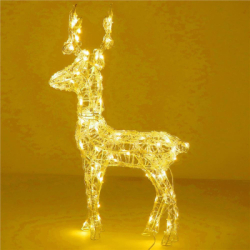 LED Sob - 42cm, 100LED, časovač, IP44, teplá biela