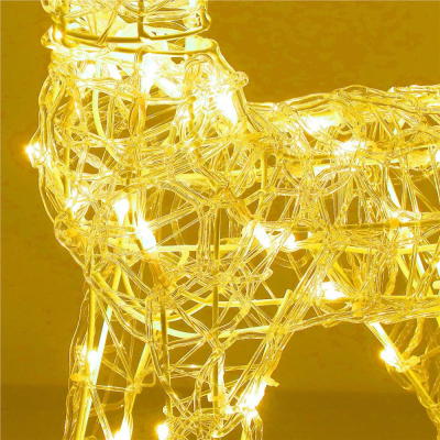 LED Sob - 42cm, 100LED, časovač, IP44, teplá biela