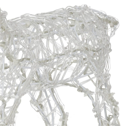 LED Sob - 42cm, 100LED, časovač, IP44, teplá biela