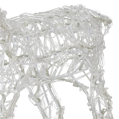 LED Sob - 42cm, 100LED, časovač, IP44, teplá biela