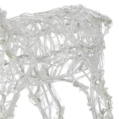 LED Sob - 42cm, 100LED, časovač, IP44, teplá biela