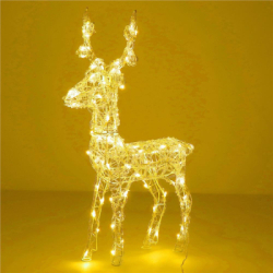 LED Sob - 42cm, 100LED, časovač, IP44, teplá biela