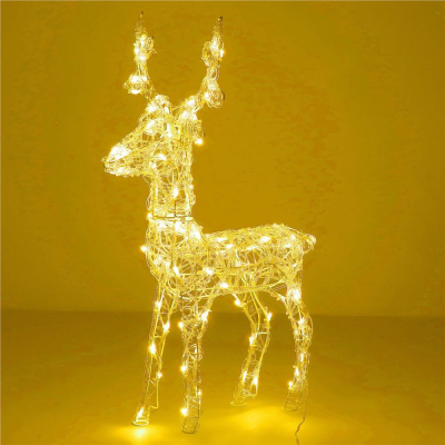 LED Sob - 42cm, 100LED, časovač, IP44, teplá biela