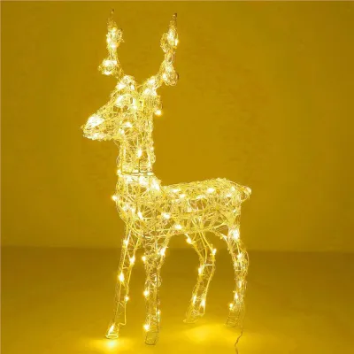 LED Sob - 42cm, 100LED, časovač, IP44, teplá biela