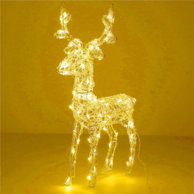 LED Sob - 42cm, 100LED, časovač, IP44, teplá biela