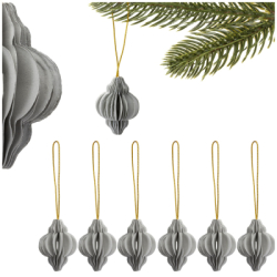 Vianočné papierové ozdoby 4cm sada 6ks