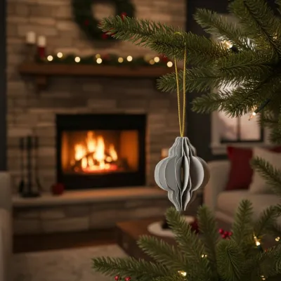 Vianočné papierové ozdoby 4cm sada 6ks