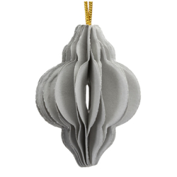 Vianočné papierové ozdoby 4cm sada 6ks