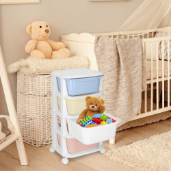 Skrinka na kolieskach 4 zásuvky SPRINGOS HA0214