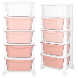 Skrinka na kolieskach 5 zásuviek SPRINGOS HA0211