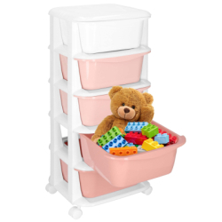 Skrinka na kolieskach 5 zásuviek SPRINGOS HA0211