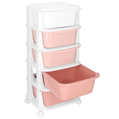 Skrinka na kolieskach 5 zásuviek SPRINGOS HA0211