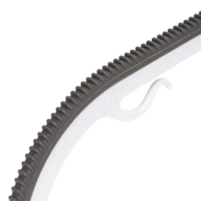 Plastové protišmykové ramienka na šaty biela 41cm, sada 20ks HG0078