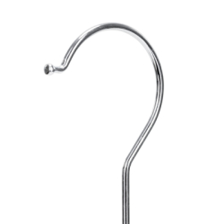 Plastové protišmykové ramienka na šaty biela 41cm, sada 20ks HG0078