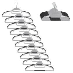 Plastové protišmykové ramienka na šaty šedá 41cm, sada 20ks HG0082