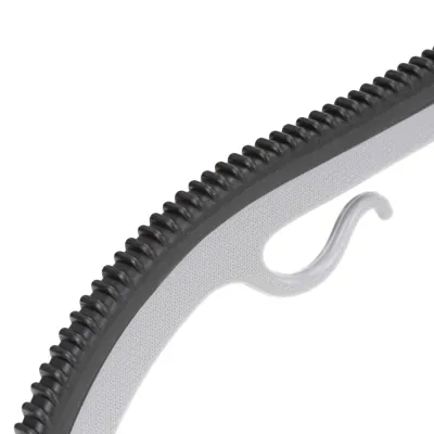 Plastové protišmykové ramienka na šaty šedá 41cm, sada 20ks HG0082