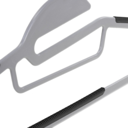 Plastové protišmykové ramienka na šaty šedá 41cm, sada 20ks HG0082