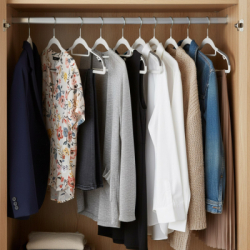 Plastové protišmykové ramienka na šaty biela 41cm, sada 30ks HG0077