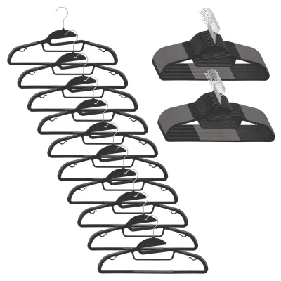 Plastové protišmykové ramienka na šaty biela 41cm, sada 30ks HG0079