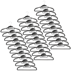 Plastové protišmykové ramienka na šaty biela 41cm, sada 30ks HG0079