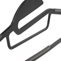 Plastové protišmykové ramienka na šaty biela 41cm, sada 30ks HG0079