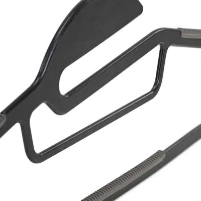 Plastové protišmykové ramienka na šaty biela 41cm, sada 30ks HG0079