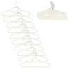 Zamatové ramienka na oblečenie 45 cm SPRINGOS HG0084 20ks ecru