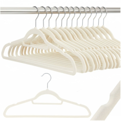 Zamatové ramienka na šaty béžová 45cm, sada 20ks HG0084