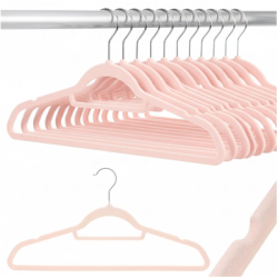 Zamatové ramienka na šaty ružová 45cm, sada 20ks HG0083